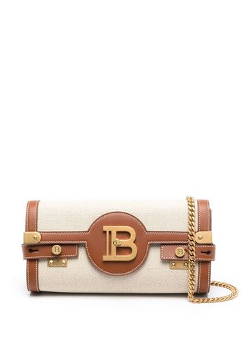 Balmain B-Buzz 23 canvas clutch bag - Braun