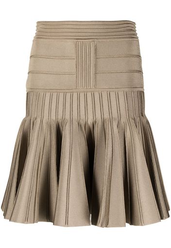 Balmain seam-detail knit miniskirt - Nude