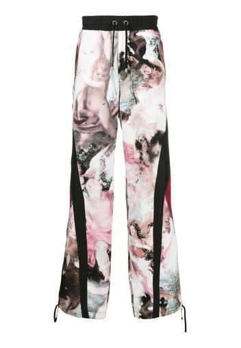 Balmain Pastel-print track pants - Schwarz