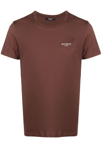 Balmain logo-print T-shirt - Braun