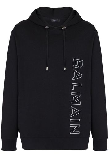 Balmain Hoodie mit Logo-Print - Schwarz