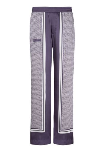 Balmain Straight-Leg-Hose mit Print - Violett