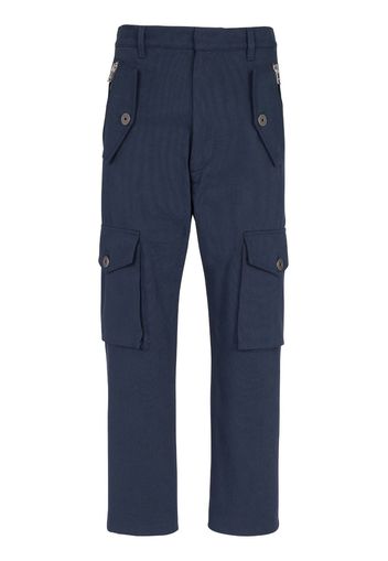 Balmain Cargohose im Cropped-Design - Blau