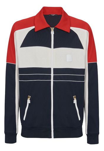 Balmain Sportjacke mit Logo-Patch - Blau