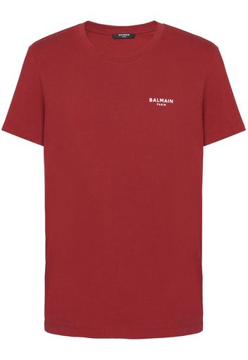 Balmain T-Shirt aus Bio-Baumwolle - Rot