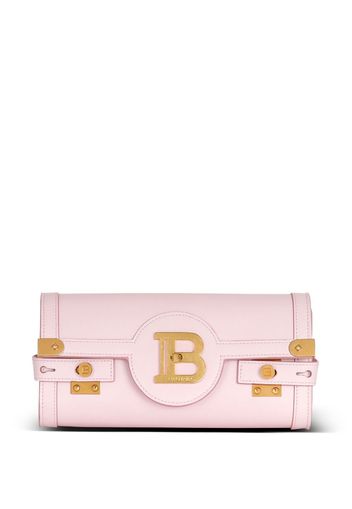 Balmain Mini Schultertasche mit Logo-Schild - Rosa