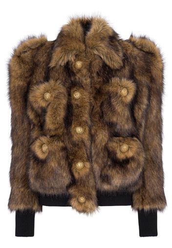 Balmain Jacke aus Faux Fur - WAA