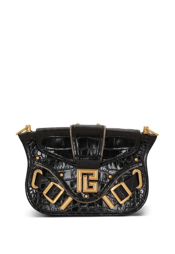 Balmain Schultertasche mit Logo-Schild - 0PA