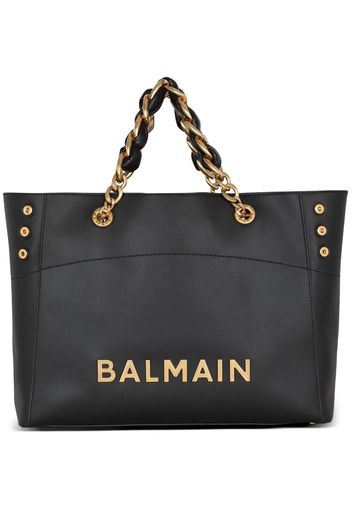 Balmain Handtasche mit Logo-Schild - 0PA