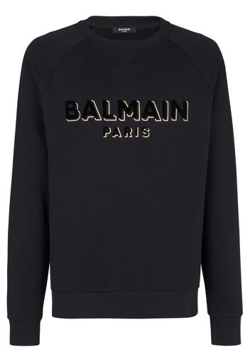 Balmain Sweatshirt mit Logo-Print - Schwarz