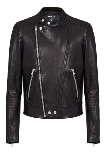 Balmain Jacke mit Glanzoptik - Schwarz