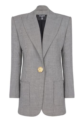 Balmain Einreihiger Blazer - Grau