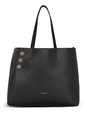 Balmain Emblème Schultertasche - Schwarz