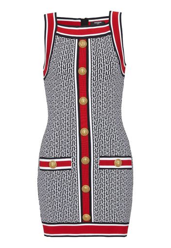 Balmain Minikleid mit Monogramm - EJC