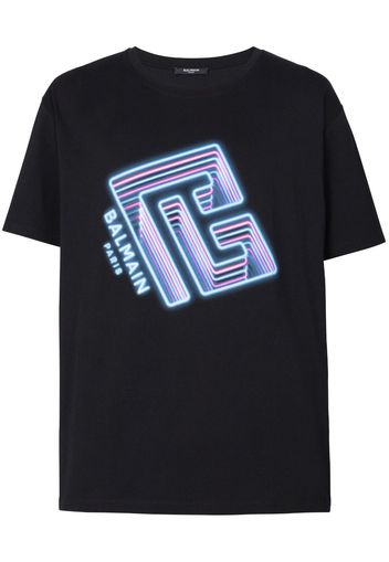 Balmain T-Shirt mit Logo-Print - EIY