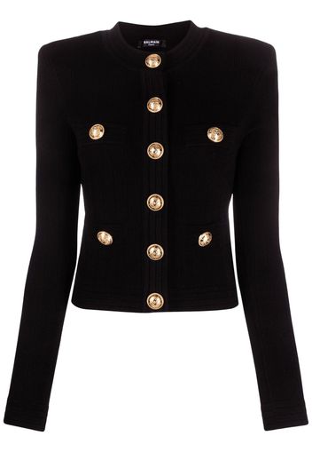 Balmain buttoned fine-knit cardigan - Schwarz