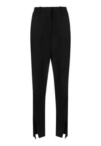 Balmain split-hem tapered trousers - Schwarz