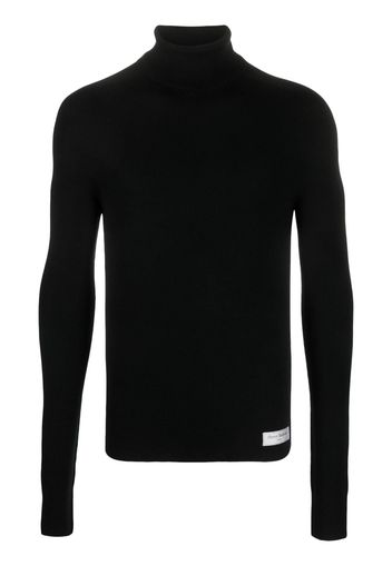 Balmain high-neck merino-wool sweater - Schwarz