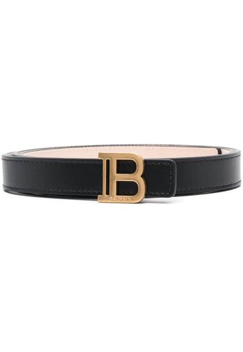 Balmain logo-buckle belt - Schwarz