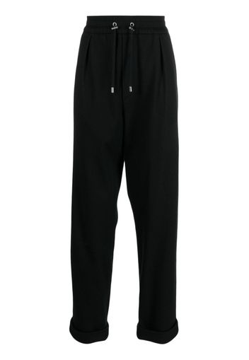 Balmain drawstring tapered track pants - Schwarz