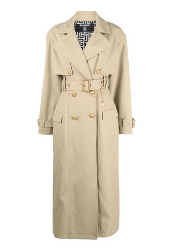 Balmain belted trench coat - Nude