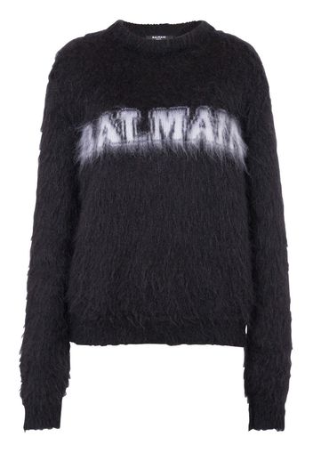 Balmain logo-jacquard jumper - Schwarz