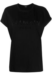 Balmain T-Shirt mit Logo - Schwarz