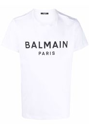 Balmain logo-print cotton T-shirt - Weiß