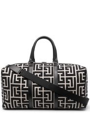 Balmain Reisetasche mit Monogrammmuster - Schwarz