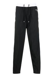 Balmain side snap-button track trousers - Schwarz