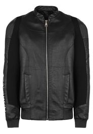 Balmain Bomberjacke aus Leder - Schwarz