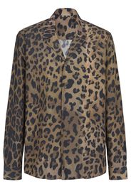 Balmain leopard-print shirt - Braun