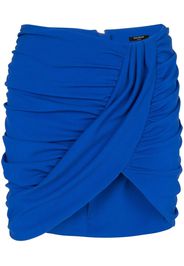 Balmain ruched mini skirt - Blau