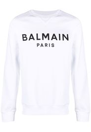 Balmain Sweatshirt mit Logo-Print - Weiß