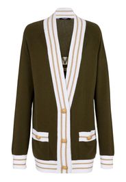 Balmain button-front knitted cardigan - Braun