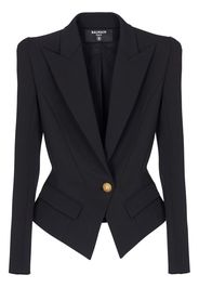 Balmain flap-pockets single-breasted blazer - Schwarz