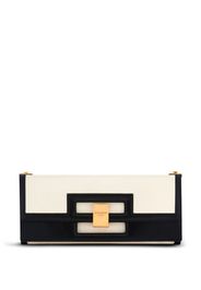 Balmain two-tone Heritage clutch bag - Weiß