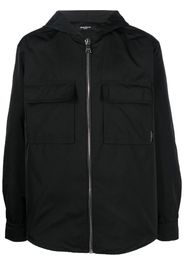 Balmain cargo hooded lightweight jacket - Schwarz