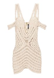 Balmain Schulterfreies Kleid - Nude