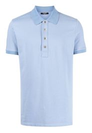 Balmain monogram-jacquard polo shirt - Blau