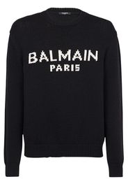 Balmain Pullover mit Logo-Print - Blau