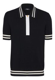 Balmain Poloshirt aus Monogramm-Jacquard - Schwarz