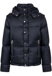 Balmain Gefütterte Jacke mit Jacquardmuster - Blau