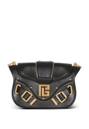 Balmain Mini Schultertasche mit Logo-Schild - 0PA