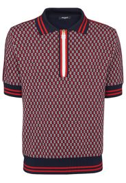 Balmain Poloshirt mit Monogramm - Rot