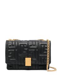 Balmain 1945 logo-embossed crossbody bag - Schwarz