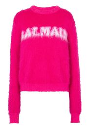 Balmain logo-jacquard jumper - Rosa