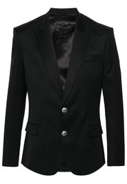 Balmain single-breasted wool blazer - Schwarz