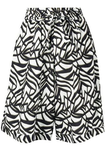 Bambah Shorts mit geometrischem Print - Weiß