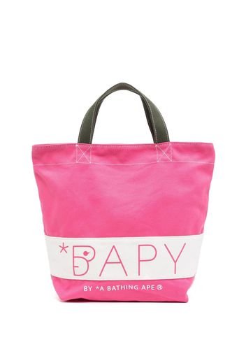 BAPY BY *A BATHING APE® logo-print tote bag - Rosa